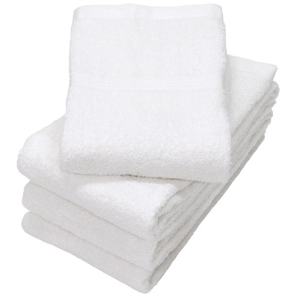 Hiorie Big Face Towel, Made in Japan, Approx. 15.7 x 39.4 inches (40 x 100 cm), Daily Towel, Set of 4, Off-White, Big Face Towel, Senshu Towel