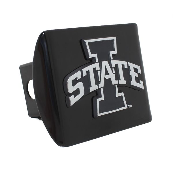 Iowa State Black Metal Hitch Cover