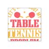 CafePress Table Tennis Problem Ping Pong Sticker Square Bumper Sticker Car Decal