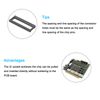 sourcing map 8Pcs DIP IC Chip Socket Adapter, 2.54mm Pitch 40 Pin Gate Soldering Flat Circuit Chip