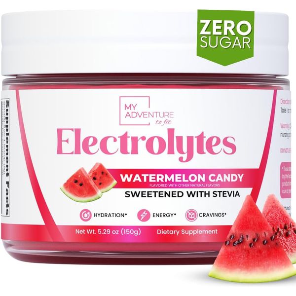 Zero Sugar - Watermelon Candy Electrolytes Powder - 30 Servings (Pack of 1)