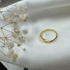 Gold Dipped Sterling Silver Plain Adjustable 2mm Band Midi Toe Ring