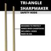 Spyderco Tri-Angle Sharpmaker with Safety Rods, Instructional DVD, Two Premium Alumina Ceramic Stone Sets for Blade Repair and Professional-Grade Finishing - 204MF