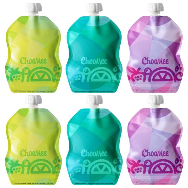 ChooMee Reusable Baby Food Pouches, SnakPack | Secure Double Lock Zipper