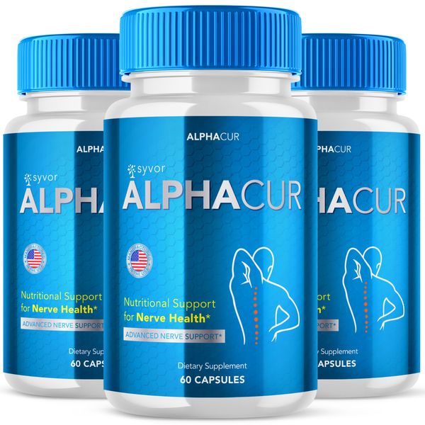 Alphacur Advanced Nerve Support Formula Maximum Strength Vitamin 180 Capsules