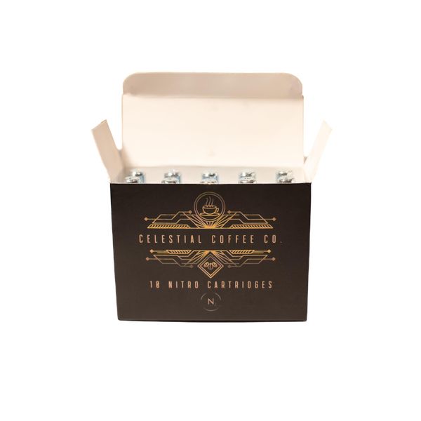 10 Pcs Nitrogen Cartridges for Nitroflow, N2 Cartridges for Nitro Cold Brew Coffee Infusers, Non - Threaded, 2g Nitrogen Gas
