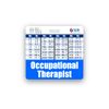 Occupational Therapist Badge Buddy Horizontal w/Height & Weight Conversion Charts (Standard, Blue)