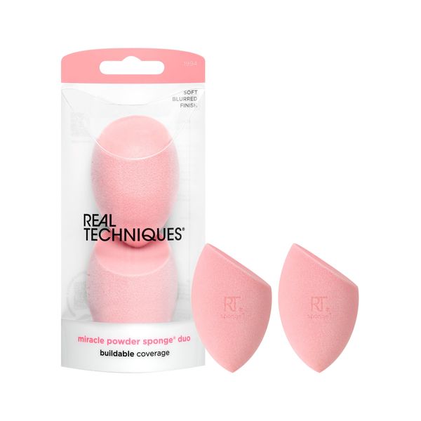 Real Techniques Miracle Powder Sponge 2 Pack Real Techniques