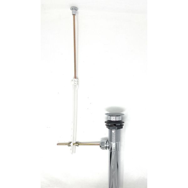 Sink Drain Assembly with Overflow Fitting, 1-1/2" to 1-3/4" Drain Hole, Chrome