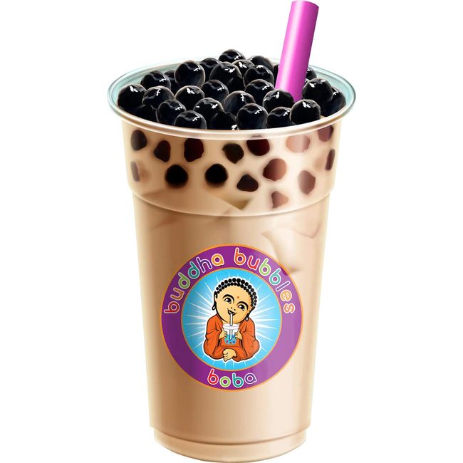  PINK 8 Boba Bubble Tea Straws by Buddha Bubbles Boba 50 Count  : Health & Household