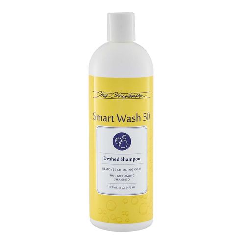 Chris Christensen SmartWash50 Deshed Ultra Concentrated Dog Shampoo, Makes up to 50 Bottles, Groom Like a Professional, Removes Shedding Coat, Adds Moisture, Made in USA, 16 oz