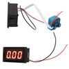 Hall Ammeter Current, DC Ammeter with Hall Sensor LED Digital Display 50A High Accuracy Current Gauge for Vehicles