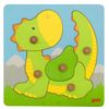 Goki 57553 Dragon Plug Puzzle, Yellow