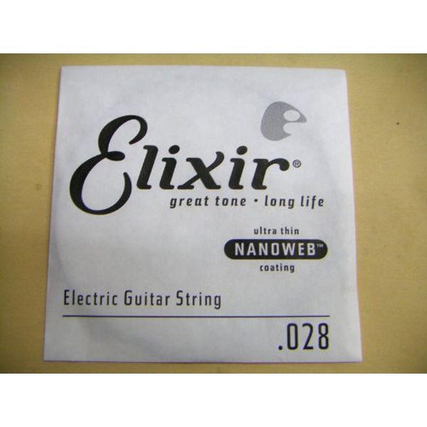 Elixir .028 Rose String 1 Piece Coated Nano Web Elixir Electric Guitar Strings Wound Strings