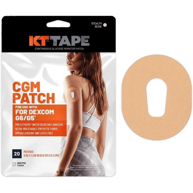 KT Health, Dexcom G5/G6 CGM Patch, Pro Extreme Water Resistant Adhesive, etc