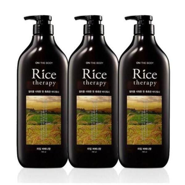 Meoncell On The Body Large Capacity Body Wash Rice Therapy Verbena Scent 700ml x 3