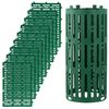 QWORK® 10Pcs Plant and Tree Trunk Protector, Plastic Tree Guards with Locking Hooks, Weather-Proof Tree Protectors