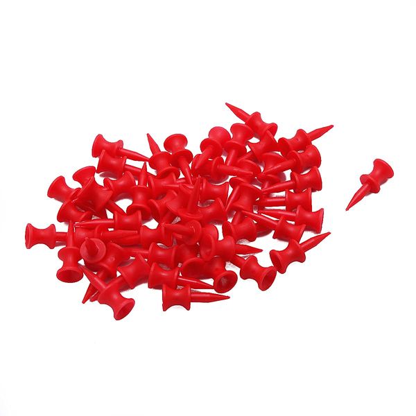 Bulldog Golf Tees® Short Red 32mm Castle Golf Tees - Pack of 100