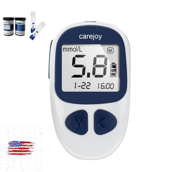 Small Fast Blood Glucose Handheld Carejoy Diabetes Monitor+FREE strip Lancet