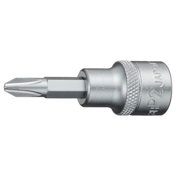 TONE Driver Bit Socket HP3H-P2 0.3 inch (9.5 mm) Drive (3/8") (+) No. 2