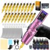 Wireless Tattoo Kit Complete Pen Machine with 1200mAh Power Supply Ink Needles