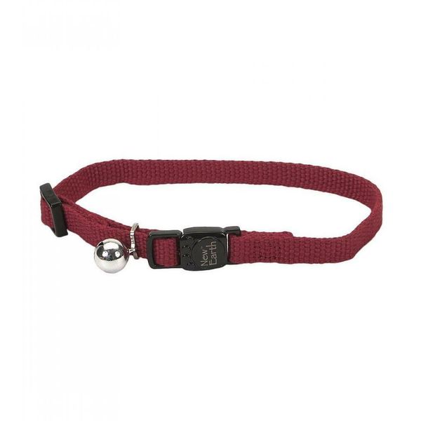 Coastal Pet New Earth Soy Adjustable Breakaway Cat Collar with Bell, s, Red