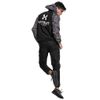 HOTSUIT Sauna Suit for Men Sweat Sauna Jacket Pant Gym Workout Sweat Suits, Gray, 4XL