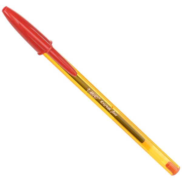 BIC Cristal Original Fine Ball Pens Fine Point (0.8 mm) - Red