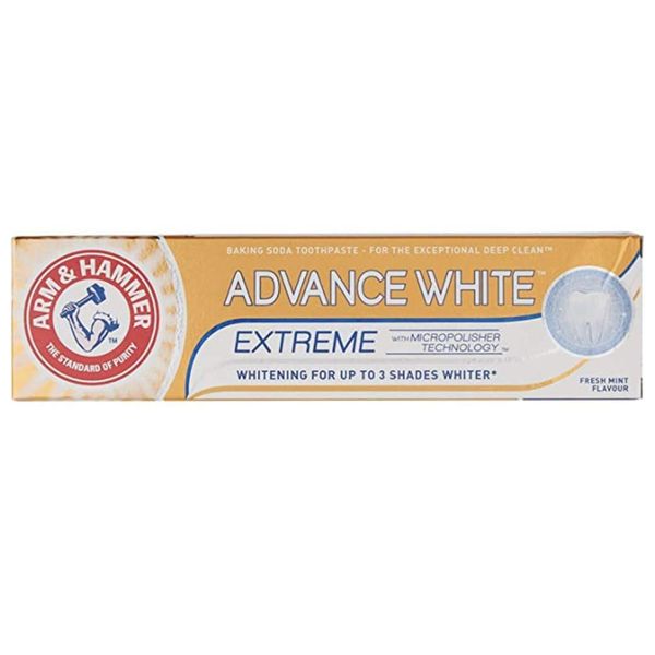 Arm & Hammer Advanced Whitening Toothpaste Tube (75ml) - Pack of 2