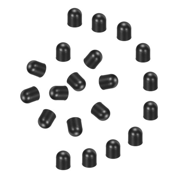 sourcing map 40Pcs Replacement Stylus Pen Tips 6mm Conductive Capacitive Touch Screen Pens Tips Silicone Rubber, Black