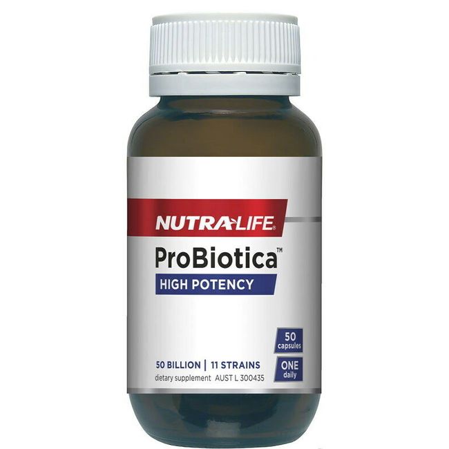 New NUTRALIFE ProBiotica High Potency 50 Billion 50 Capsules Probiotic