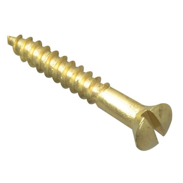 ForgePack Wood Screws - Solid Brass | 1" x 6 | Solid Brass | Pack 20