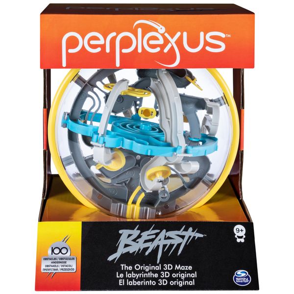 Perplexus Beast 3D Gravity Maze Game Brain Teaser Fidget Toy Puzzle Ball | Anxiety Relief Items | Cool Stuff | Sensory Toys for Kids & Adults Ages 9+