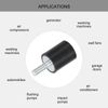 uxcell M6 Thread Rubber Mount Vibration Isolator Studded Cylindrical Shock Absorber 20x25mm 4pcs
