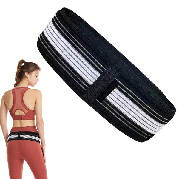 QHLWTT One Pair Lumbar Belt Self-Heating Back Comfortable Breathable Sacroiliac Joint Hip Belt Durable Soft Back Support Belt for Sciatica, Pelvis, Lumbar, Nerve, Leg