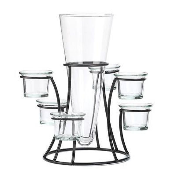 NEW TABLE CENTERPIECE EVENT Wedding RECEPTION Vase CIRCULAR CANDLE Holder