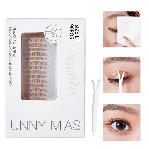 Lynlyulinger Double Eyelids, Double Eye Tape, Double Eyeptip, Double Tape, 5 Types, Natural Double Eyelid Tape, Skin Tone, Natural, Inconspicuous, Ultra Thin, Strong, Breathable, Long Lasting, Like Instant Shaping, Eye Shaping, Beautiful, Fawn-Like Eyes (