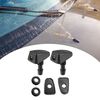 X AUTOHAUX Universal Adjustable Windshield Washer Nozzles Kit Black - 6 Pcs