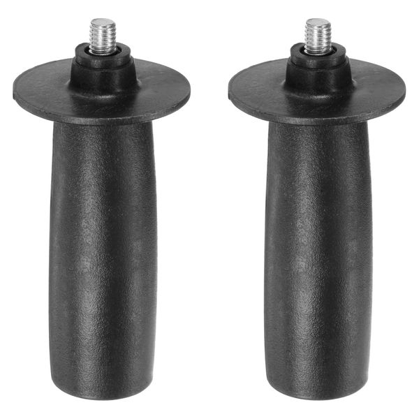 HARFINGTON 2pcs Angle Grinder Side Handle 8mm Thread 111mm Length Plastic Angle Grinder Handle Replacement Auxiliary Sander Handle Tool
