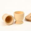 Wooden Egg Cups 4 Egg Cups Boiled Egg Holder Easter Decor Egg Cup Set