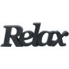 Durable Resin Relax Word Decor Bathroom Decoration Gift idea - Grey