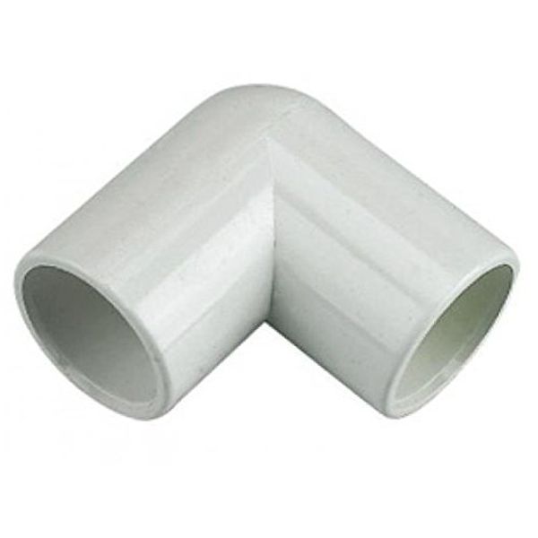 FLOPLAST Overflow Pipe 90 Degree Bend 21.5mm White