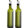2-Pack Olive Oil and Vinegar Dispenser Set for Kitchen, Restaurant, 17oz/500ml
