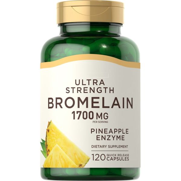 Ultra Strength Bromelain 1700mg Pineapple enzyme 120Caps Bromelain 600gdu NonGmo