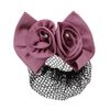 Zac's Alter Ego Large Double Bow On Barrette with Mesh Bun Net