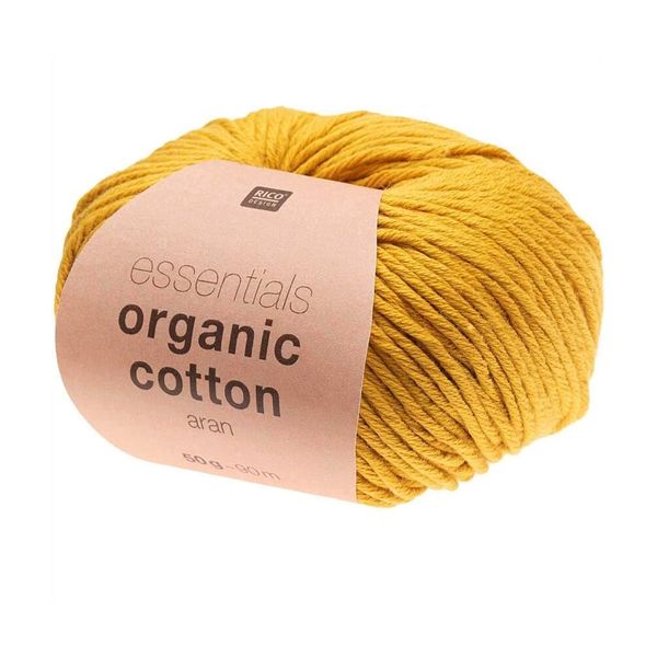 Rico Design Essentials Organic Cotton Aran 004 Mustard