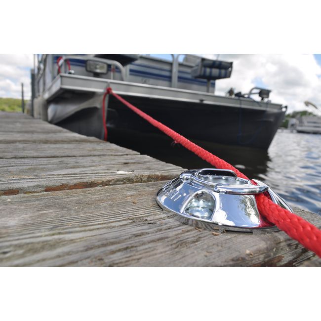 Quick Cleat No-Knot Boat and Dock (Chrome)