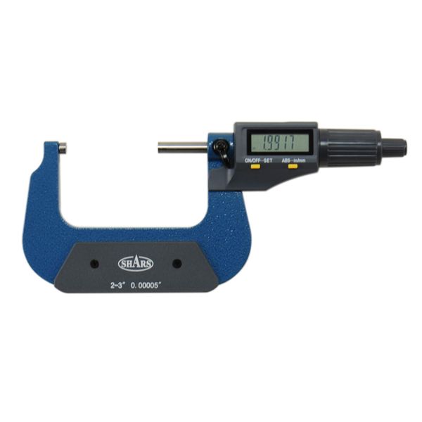 Shars 2-3"/50-75mm Solid Metal Frame Electronic Outside Micrometer 303-2465 P]
