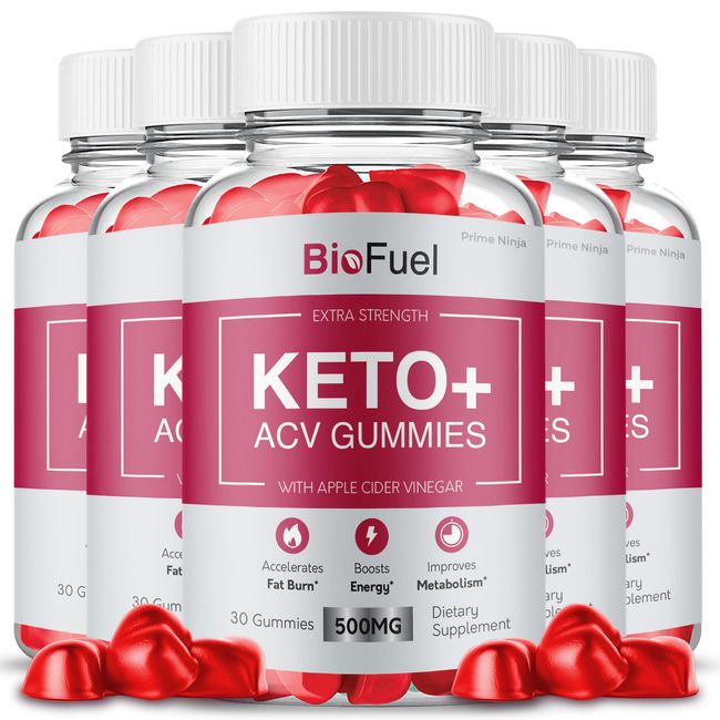 BioFuel Keto ACV gummies, BioFuel Gummies Maximum Strength Official (5 Pack)