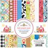 DOODLEBUG DESIGN INC. ON Farm Paper PAD 6" 6X6, Multicolor, One Size